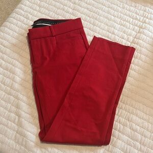 Banana Republic Red Straight Leg Pants